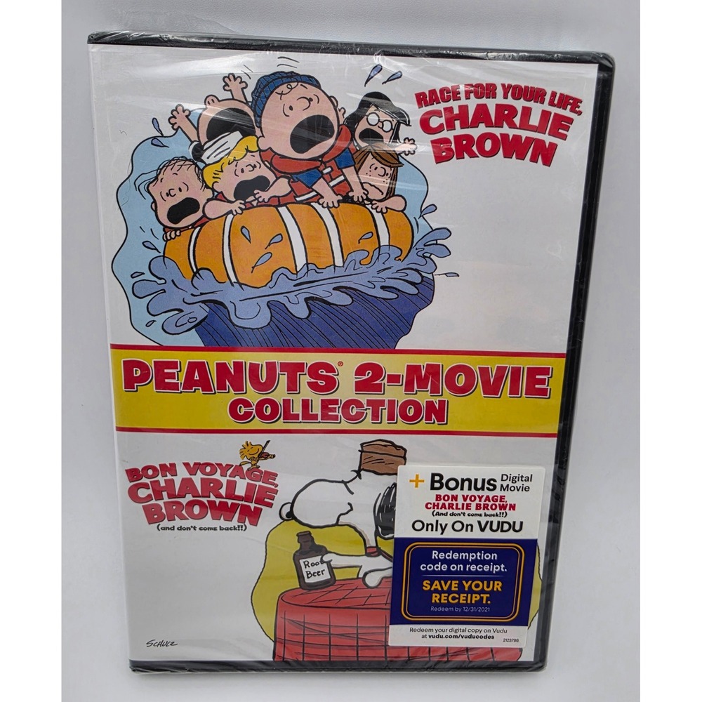 Peanuts 2-Movie Collection DVD Race For Your Life Bon Voyage Charlie Brown NEW
